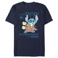 thumbnail image 1 of Men's Lilo & Stitch Armed and Ready Graphic Tee Navy Blue Small, 1 of 5