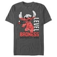 thumbnail image 1 of Men's Lilo & Stitch Badness Level Unusually High Graphic Tee Charcoal Heather Medium, 1 of 5