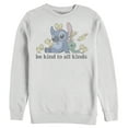 thumbnail image 1 of Men's Lilo & Stitch Be Kind to All Kinds Sweatshirt White X Large, 1 of 4