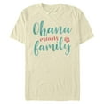 thumbnail image 1 of Men's Lilo & Stitch Blue and Red Ohana means Family  Graphic Tee Beige Large, 1 of 4