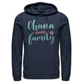 thumbnail image 1 of Men's Lilo & Stitch Blue and Red Ohana means Family  Graphic Tee Navy Blue 2X Large, 1 of 5