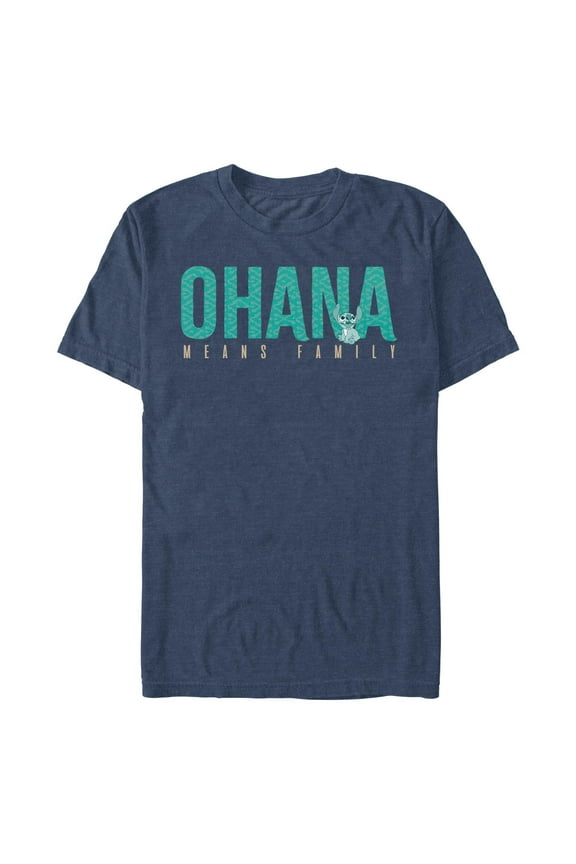 Men's Lilo & Stitch Bold Ohana means Family Graphic T-Shirt