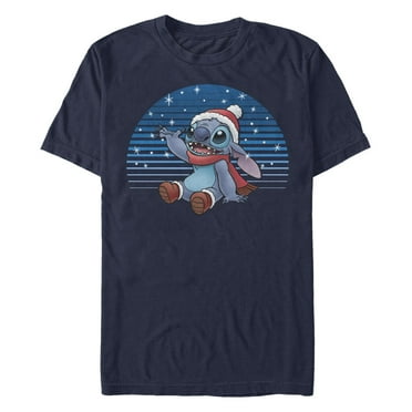 Men's Lilo & Stitch Catching Snow  Graphic T-Shirt