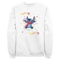 thumbnail image 1 of Men's Lilo & Stitch Christmas Merry Merry Sweatshirt White Small, 1 of 4