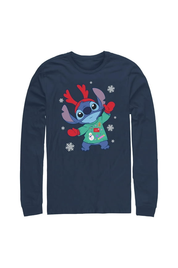 Men's Lilo & Stitch Christmas Outfit Alien  Long Sleeve Shirt