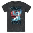 thumbnail image 1 of Men's Lilo & Stitch Crazy About You  Graphic T-Shirt, 1 of 4