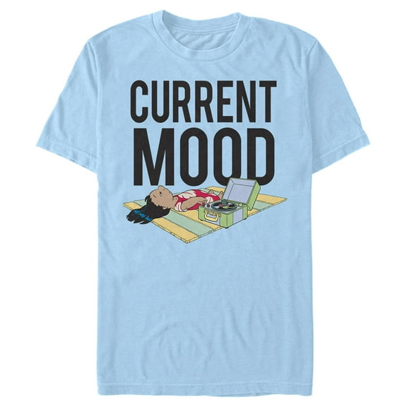 Men's Lilo & Stitch Current Mood Graphic Tee Light Blue X Large