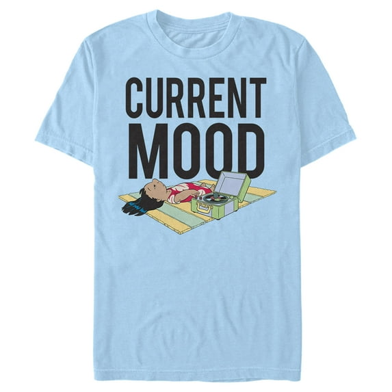 Men's Lilo & Stitch Current Mood Graphic Tee Light Blue X Large