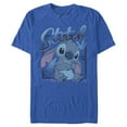 thumbnail image 1 of Men's Lilo & Stitch Distressed Poster Stitch Graphic Tee Royal Blue 3X Large, 1 of 9