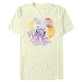 thumbnail image 1 of Men's Lilo & Stitch Easter Angel Watercolor Eggs Graphic Tee Beige Medium, 1 of 4