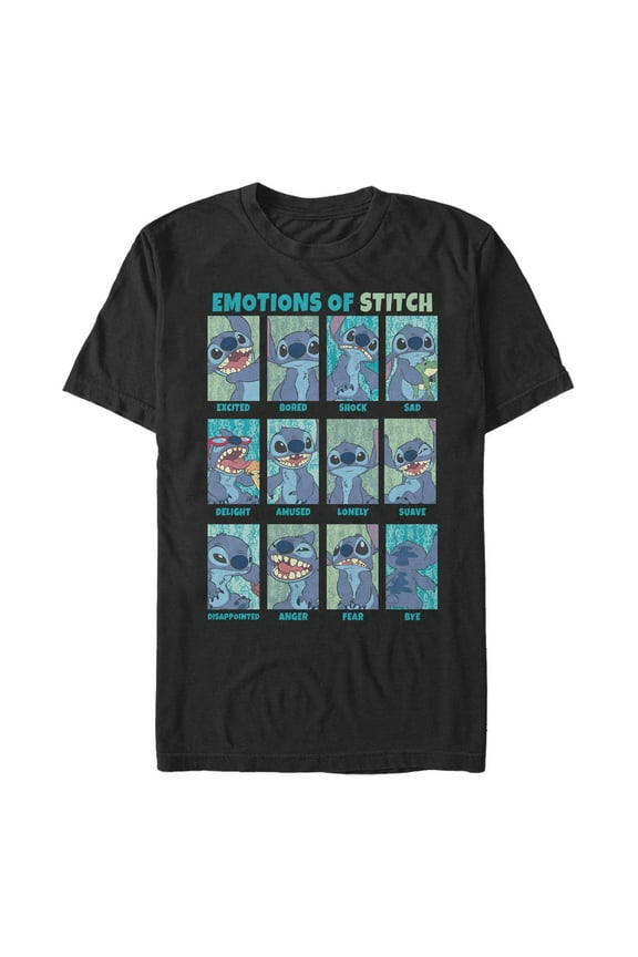 Men's Lilo & Stitch Emotions of 626 Graphic T-Shirt