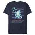 thumbnail image 1 of Men's Lilo & Stitch Experiment 626 Schematics Graphic Tee Navy Blue Medium, 1 of 4