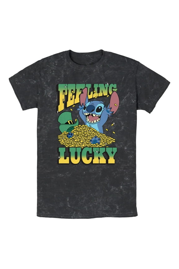 Men's Lilo & Stitch Feeling Lucky  Graphic T-Shirt