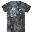 thumbnail image 1 of Men's Lilo & Stitch Floral Ukulele Dance Graphic Tee Black/Charcoal Small, 1 of 9
