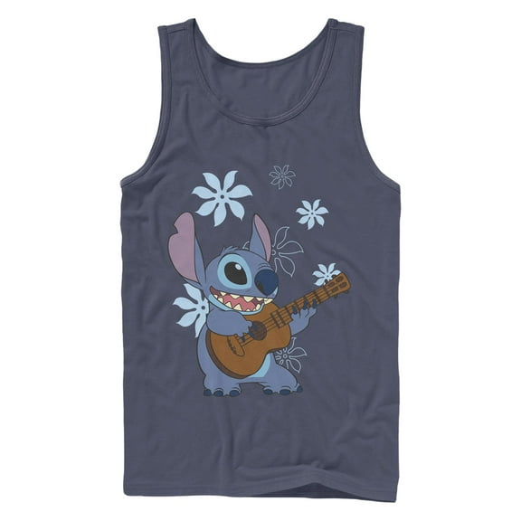 Men's Lilo & Stitch Floral Ukulele Dance Tank Top
