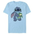 thumbnail image 1 of Men's Lilo & Stitch Froggie Stitch Graphic Tee Light Blue 3X Large, 1 of 4