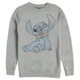 thumbnail image 1 of Men's Lilo & Stitch Halftone Smile Sweatshirt Athletic Heather 3X Large, 1 of 4