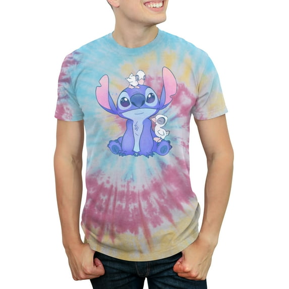 Men's Lilo & Stitch Hanging with Ducks Graphic T-Shirt