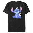 thumbnail image 1 of Men's Lilo & Stitch Hanging with Ducks  Graphic Tee Black Medium, 1 of 5