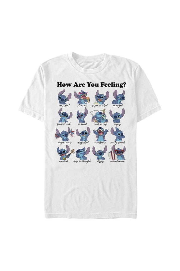 Men's Lilo & Stitch How Are You Feeling Graphic T-Shirt