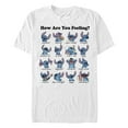 thumbnail image 1 of Men's Lilo & Stitch How Are You Feeling Graphic Tee White Small, 1 of 5