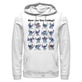 thumbnail image 1 of Men's Lilo & Stitch How Are You Feeling Pull Over Hoodie White Small, 1 of 4
