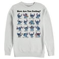 thumbnail image 1 of Men's Lilo & Stitch How Are You Feeling  Sweatshirt White Medium, 1 of 4