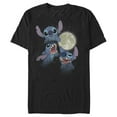 thumbnail image 1 of Men's Lilo & Stitch Howling at the Moon Graphic Tee Black Medium, 1 of 5