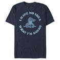 thumbnail image 1 of Men's Lilo & Stitch I Have No Idea Graphic Tee Navy Blue 2X Large, 1 of 5
