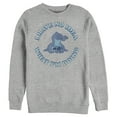 thumbnail image 1 of Men's Lilo & Stitch I Have No Idea  Sweatshirt Athletic Heather 2X Large, 1 of 4
