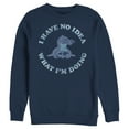 thumbnail image 1 of Men's Lilo & Stitch I Have No Idea  Sweatshirt Navy Blue Medium, 1 of 4