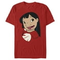 thumbnail image 1 of Men's Lilo & Stitch Lilo Face Graphic Tee Red Large, 1 of 5