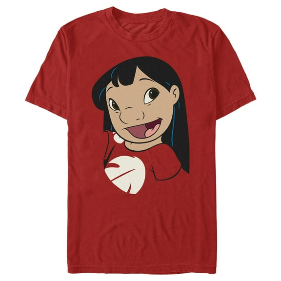 Men's Lilo & Stitch Lilo Face Graphic Tee Red X Large