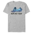 thumbnail image 1 of Men's Lilo & Stitch Nope Not Today Graphic Tee Athletic Heather 2X Large, 1 of 5