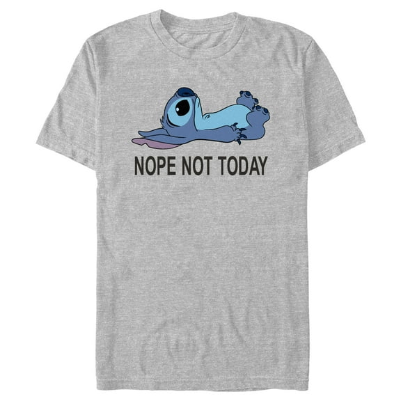 Men's Lilo & Stitch Nope Not Today Graphic Tee Athletic Heather 3X Large