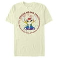 thumbnail image 1 of Men's Lilo & Stitch Ohana Rainbow Pride  Graphic Tee Beige Large, 1 of 4