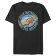 thumbnail image 1 of Men's Lilo & Stitch Pudge Controls the Weather Graphic Tee Black Small, 1 of 5