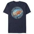 thumbnail image 1 of Men's Lilo & Stitch Pudge Controls the Weather Graphic Tee Navy Blue X Large, 1 of 5
