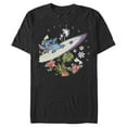 thumbnail image 1 of Men's Lilo & Stitch Tropical Waves Graphic Tee Black X Large, 1 of 5
