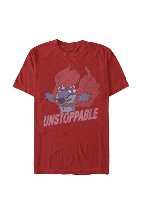 Men's Lilo & Stitch Unstoppable Stitch Graphic Tee Red Medium