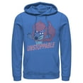 thumbnail image 1 of Men's Lilo & Stitch Unstoppable Stitch Pull Over Hoodie Royal Blue 3X Large, 1 of 4