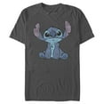 thumbnail image 1 of Men's Lilo & Stitch Watercolor Stitch Graphic Tee Charcoal Small, 1 of 5