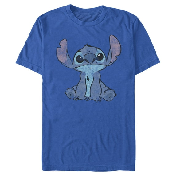 Men's Lilo & Stitch Watercolor Stitch Graphic Tee Royal Blue 3X Large