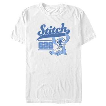 Men's Lilo & Stitch White Collegiate 626  Graphic Tee White Medium