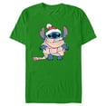 thumbnail image 1 of Men's Lilo & Stitch Wrapped in Scarf Graphic Tee Kelly Green Medium, 1 of 5