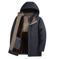 thumbnail image 1 of Men's Lined Thickened Outdoor Casual Style Hooded Coat For Autumn And Winter, 1 of 6