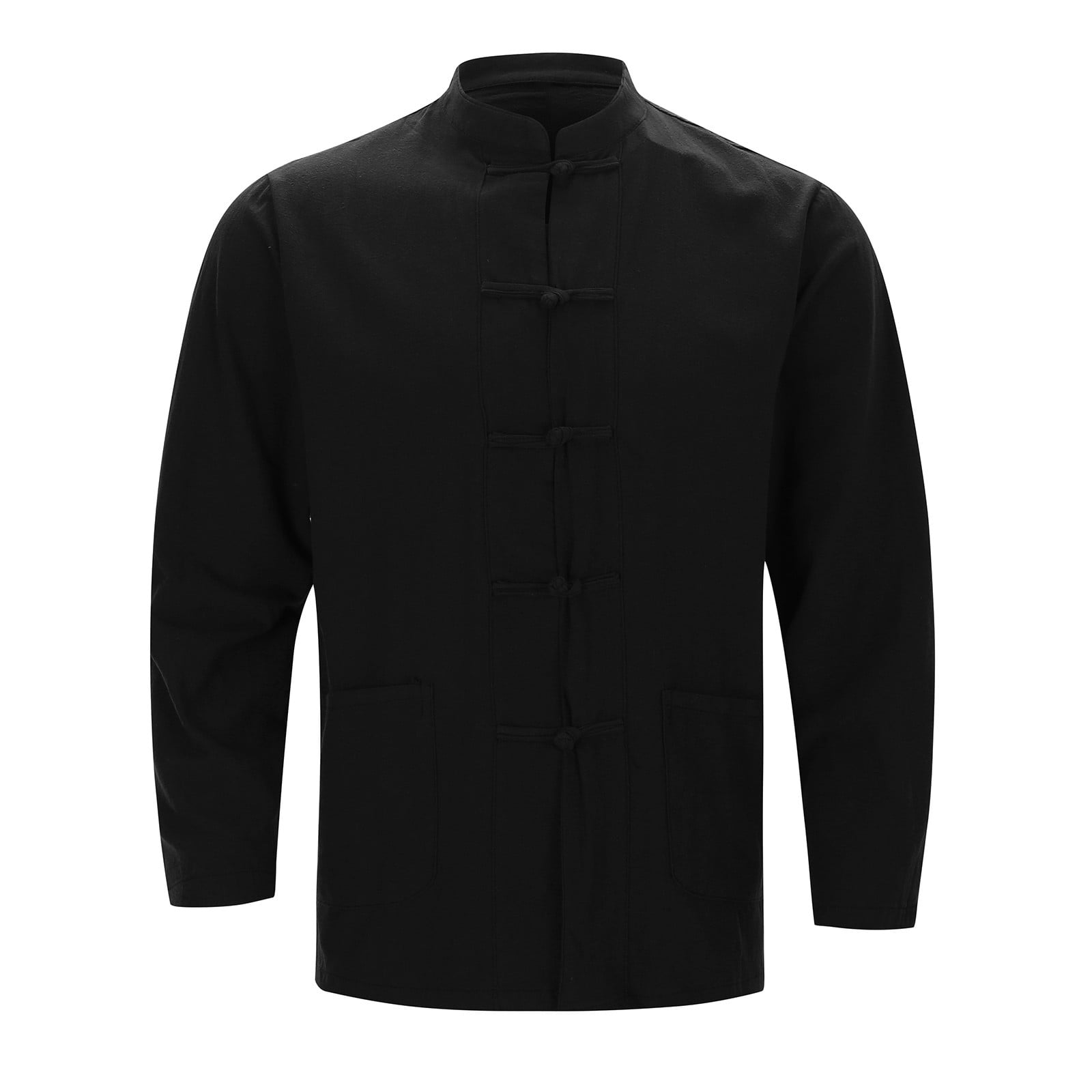 Tabg Clothes Men's Linen Japanese Chinese Traditional Tang Suit Long Sleeve Shirt ...