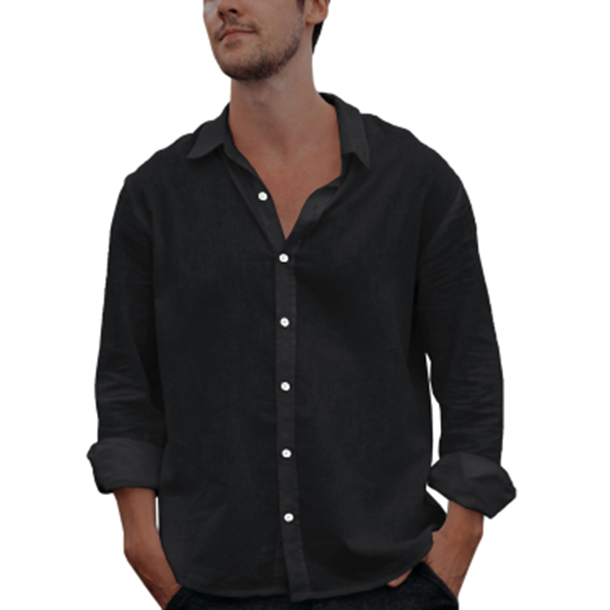 Men’s Linen Shirt,Buttondown Summer Shirt, Men's Shirt