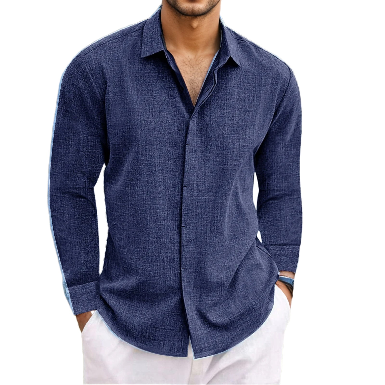 BBIBBI Men's Dress Shirts Long Sleeve – Wrinkle Free Button Down Shirt For Business Casual - View #6