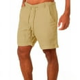 Men‘s Linen Shorts Casual Breathable Jogging Pants Fashion Short Pants Streetwear Pants Men
